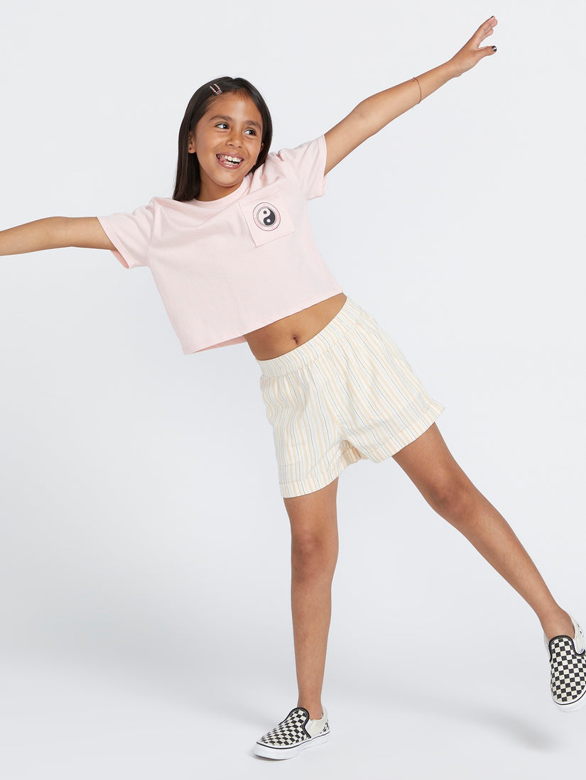 Girls Pocket Dial Tee - Light Peony