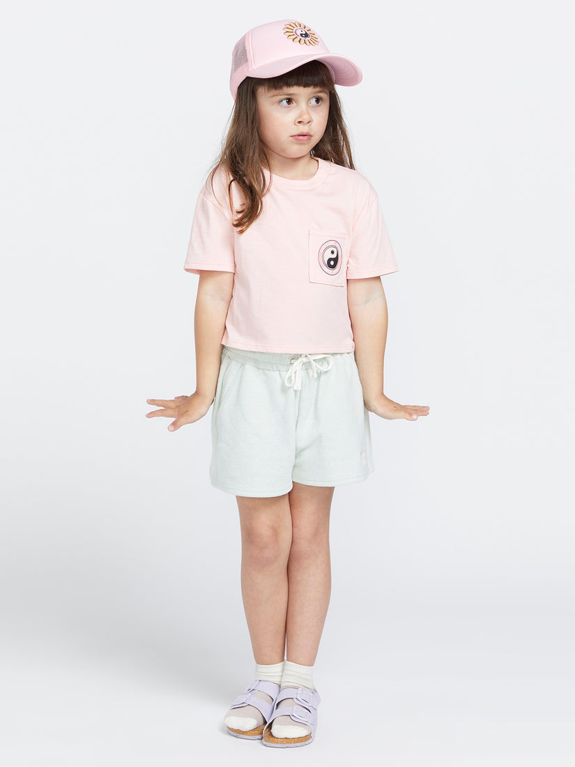 Girls Pocket Dial Tee - Light Peony