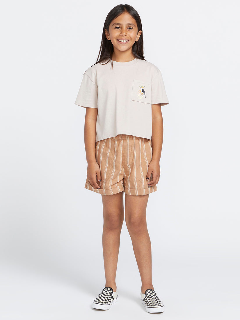 Girls Pocket Dial Tee - Mushroom