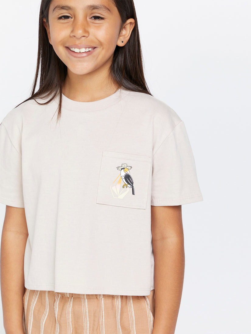 Girls Pocket Dial Tee - Mushroom