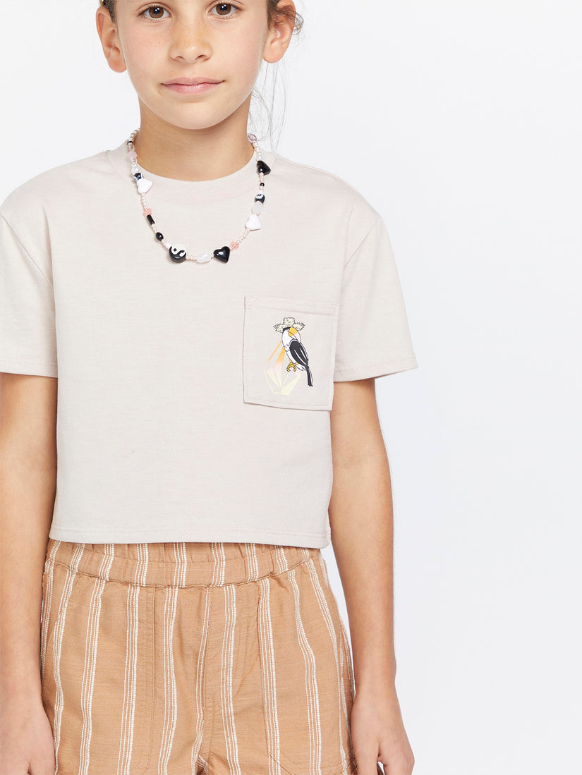 Girls Pocket Dial Tee - Mushroom