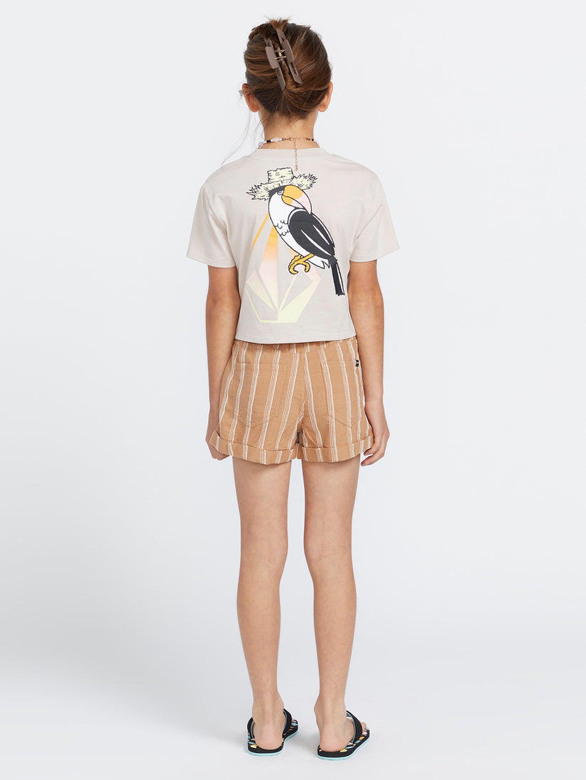 Girls Pocket Dial Tee - Mushroom