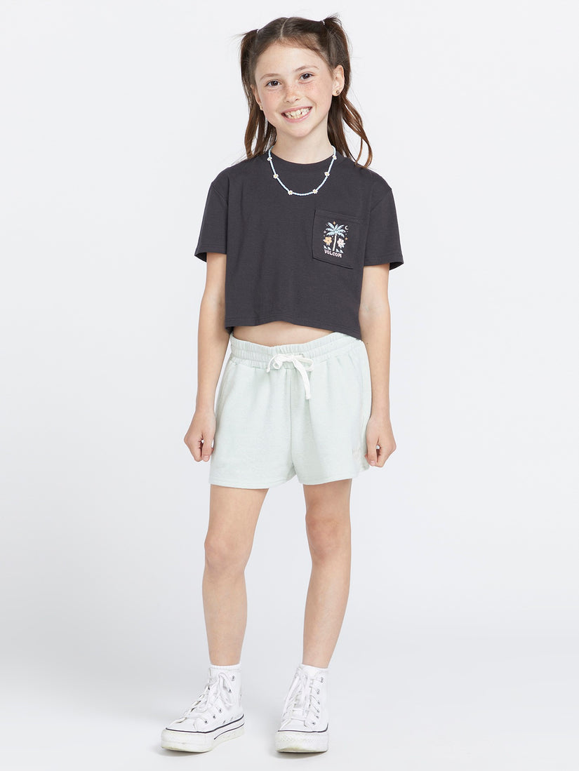 Girls Pocket Dial Tee - Vintage Black