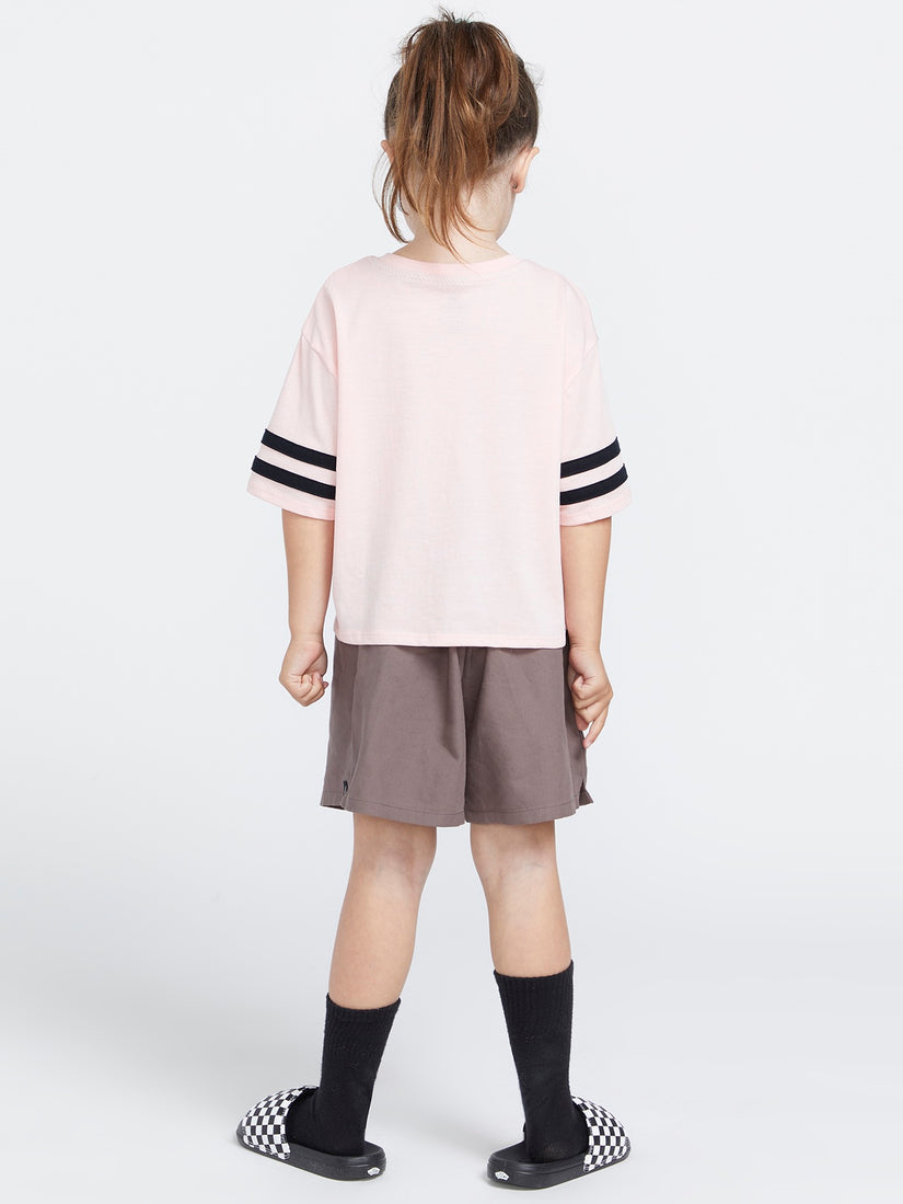 Girls Truly Stoked Tee - Light Peony