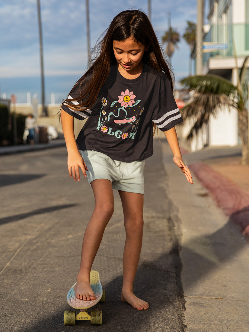 Girls Truly Stoked Tee - Vintage Black