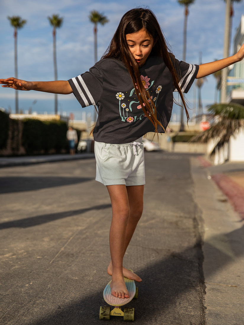 Girls Truly Stoked Tee - Vintage Black