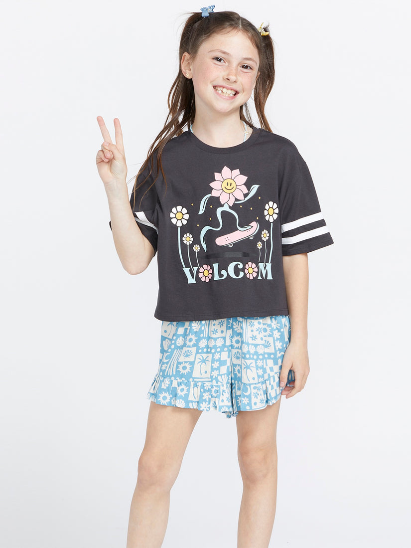 Girls Truly Stoked Tee - Vintage Black