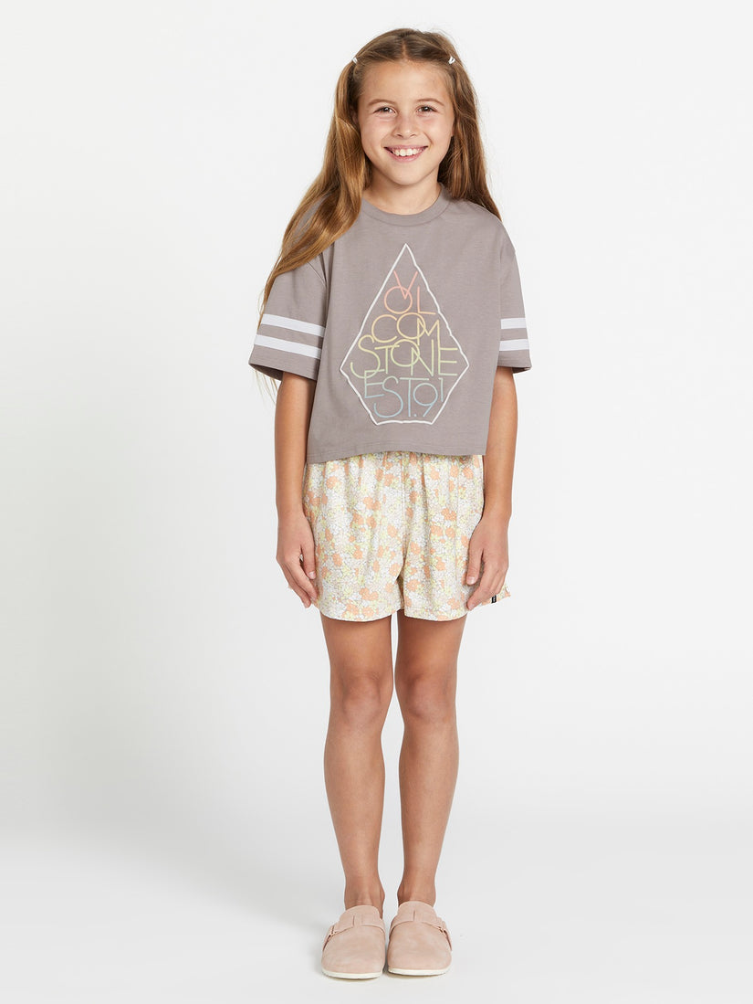 Girls Truly Stoked Tee - Daze Grey