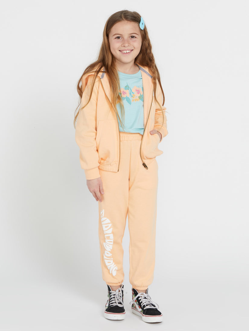 Girls Zippety Dudette Jacket - Peach Bud