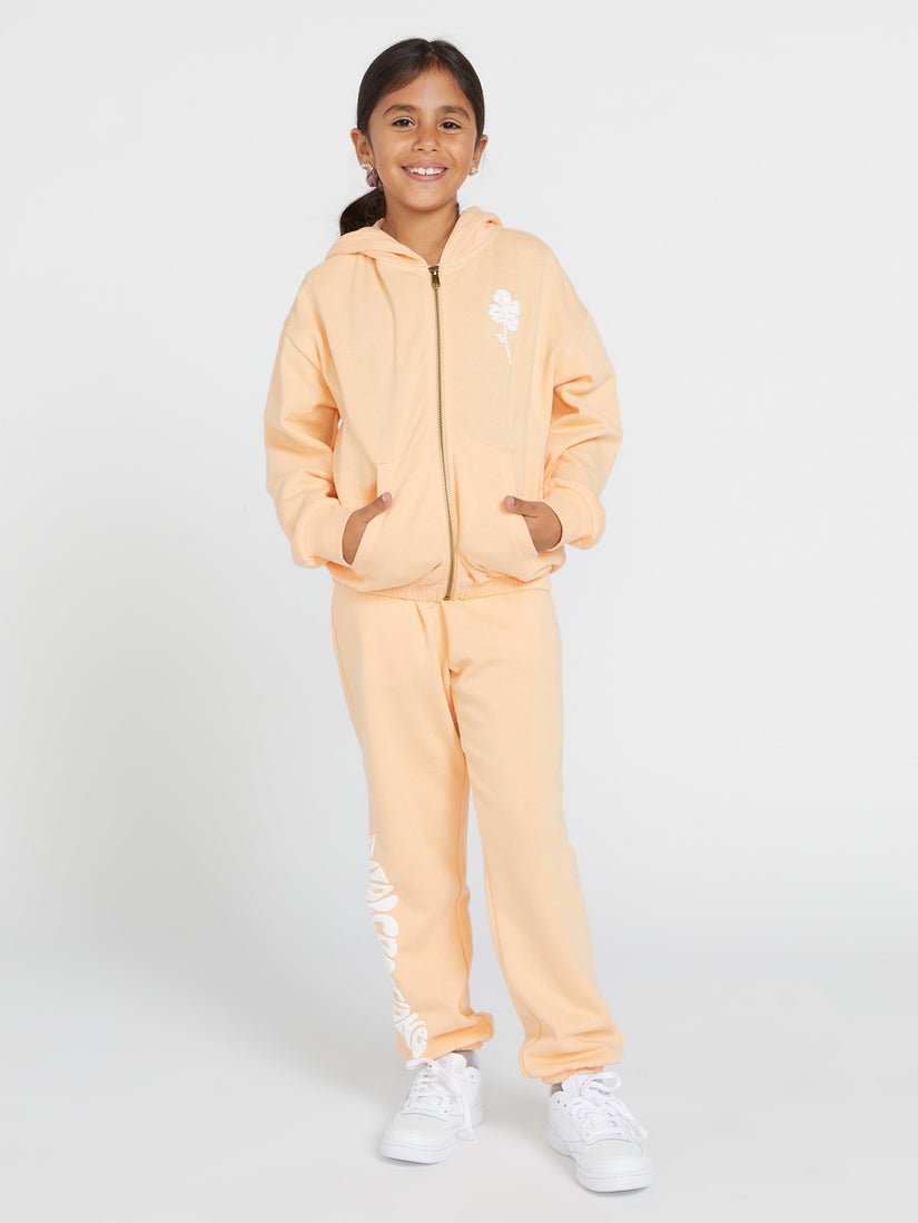 Girls Zippety Dudette Jacket - Peach Bud