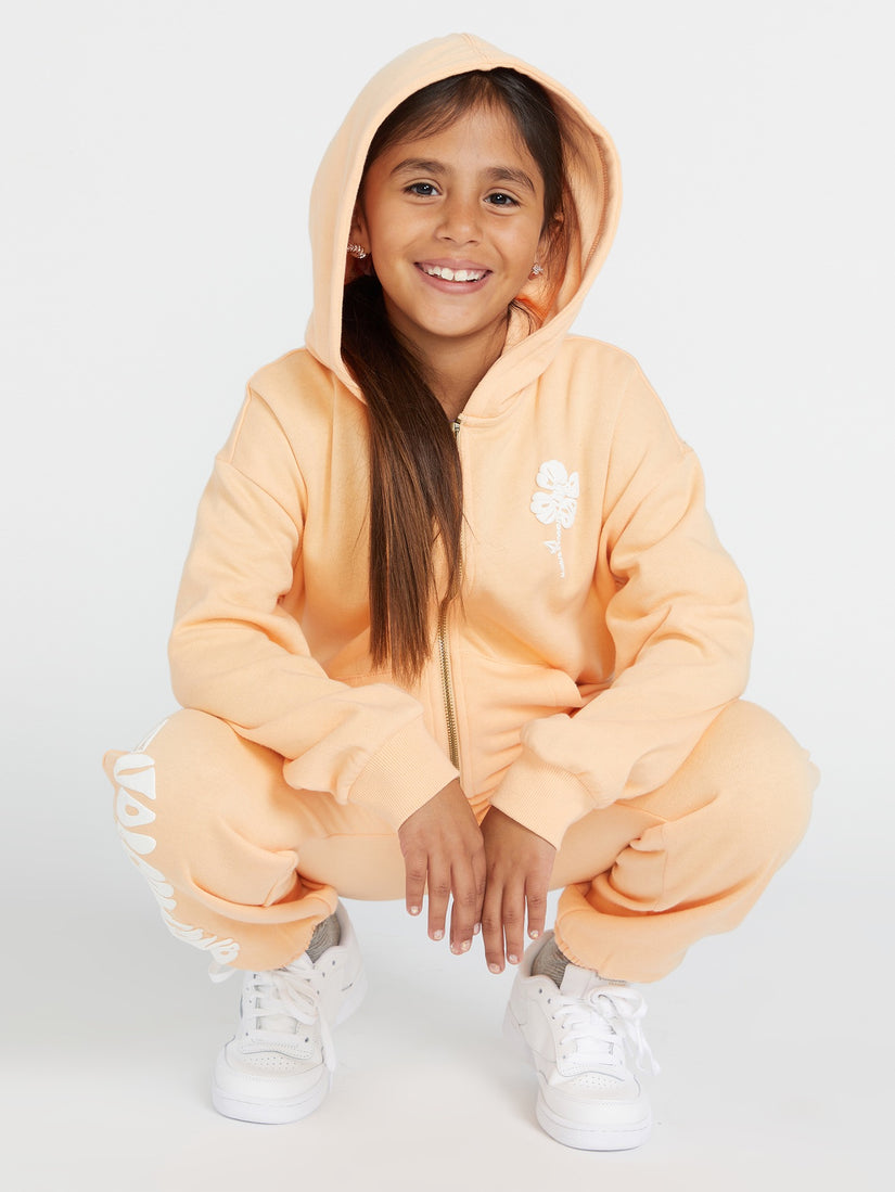 Girls Zippety Dudette Jacket - Peach Bud