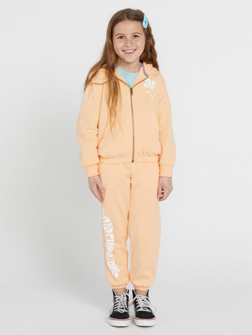 Girls Zippety Dudette Jacket - Peach Bud