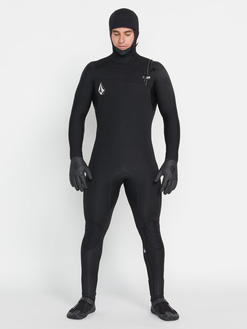 Modulator 5/4/3mm Long Sleeve Hooded Chest Zip Wetsuit - Black (2022)