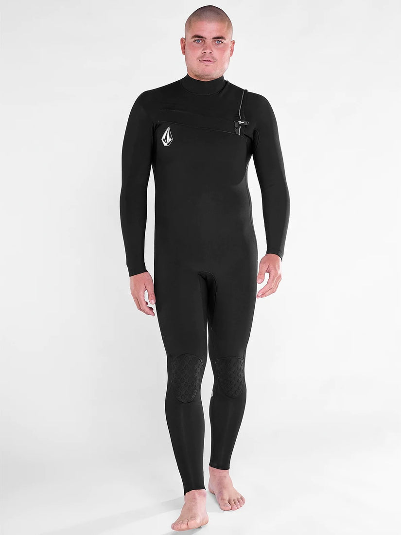 Mens Modulator 3/2mm Chest Zip Fullsuit - Black