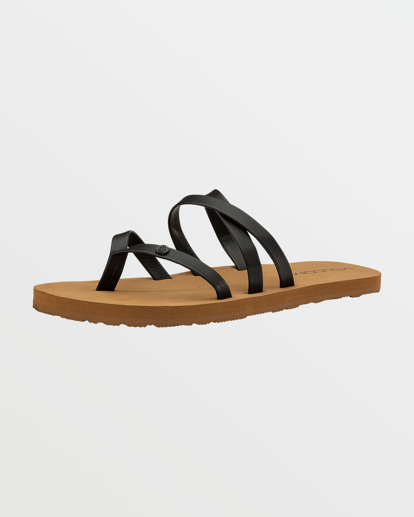 Girls Easy Breezy Big Youth Sandals - Black