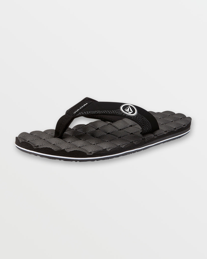 Recliner Sandals - Black White