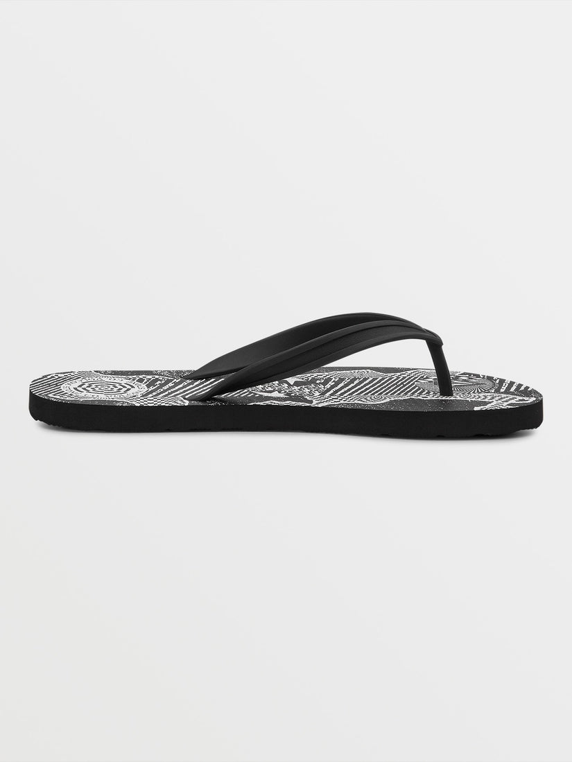 Rocker Sandals - Black Print