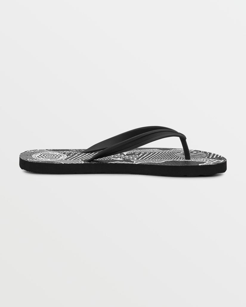 Rocker Sandals - Black Print