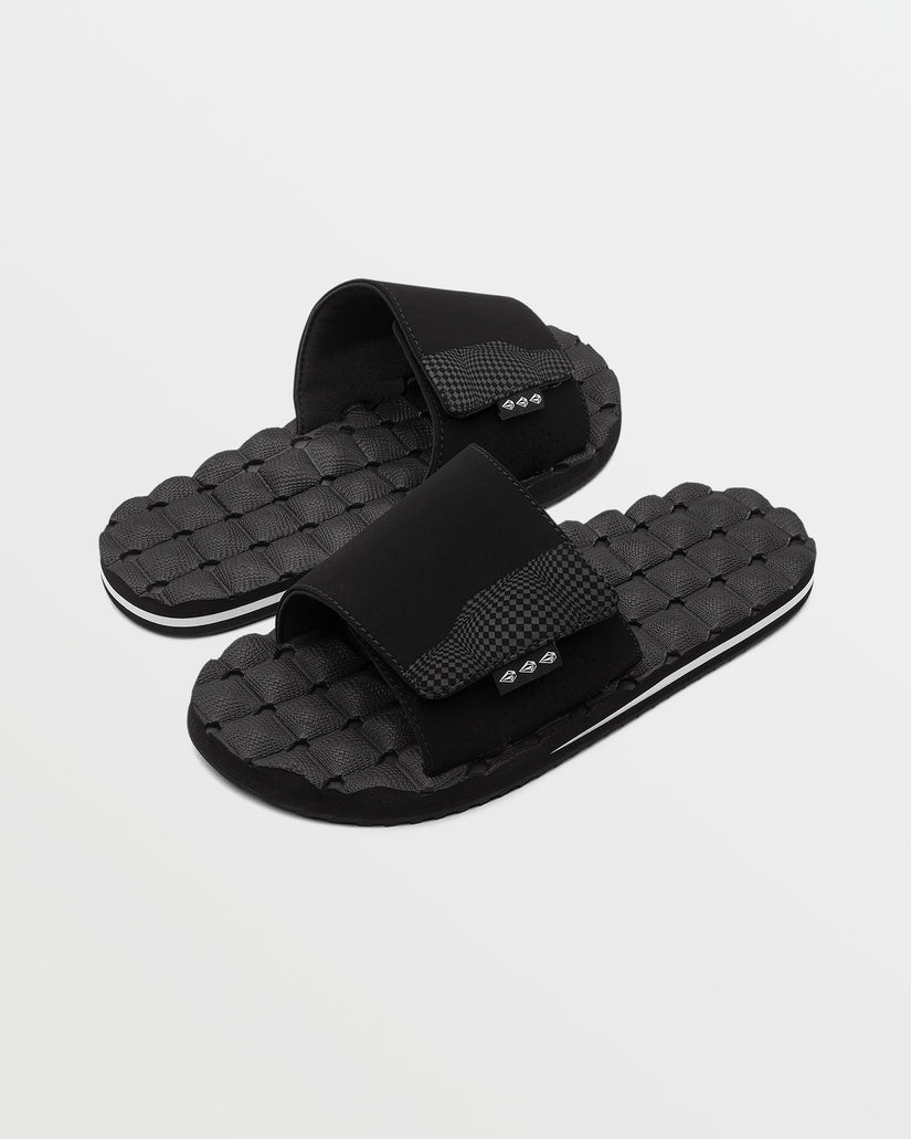 Recliner Slides - Black White