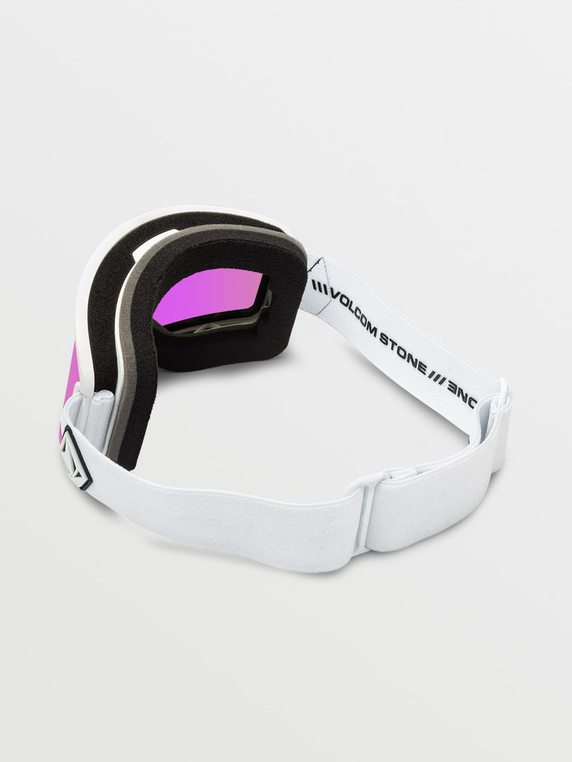 Garden Goggle - Matte White / Pink Chrome+BL