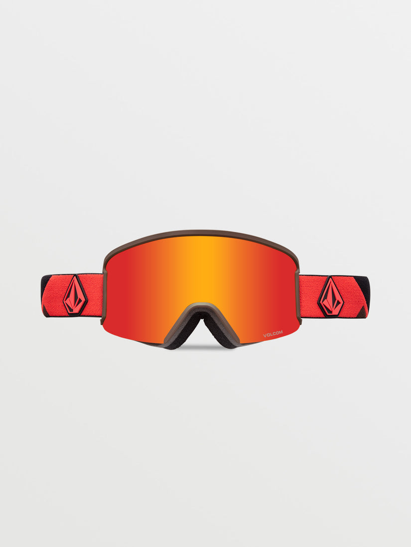 Garden Goggle - Orange/Brown / Red Chrome+BL