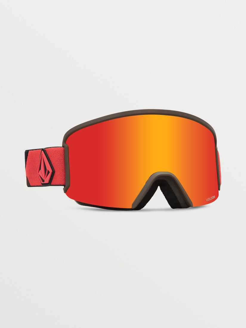 Garden Goggle - Orange/Brown / Red Chrome+BL