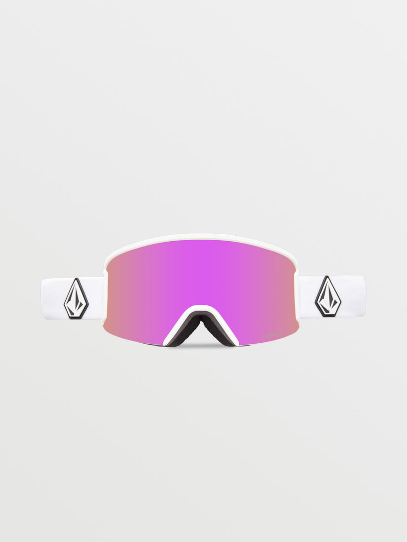 Garden Goggle - Matte White/ Pink Chrome