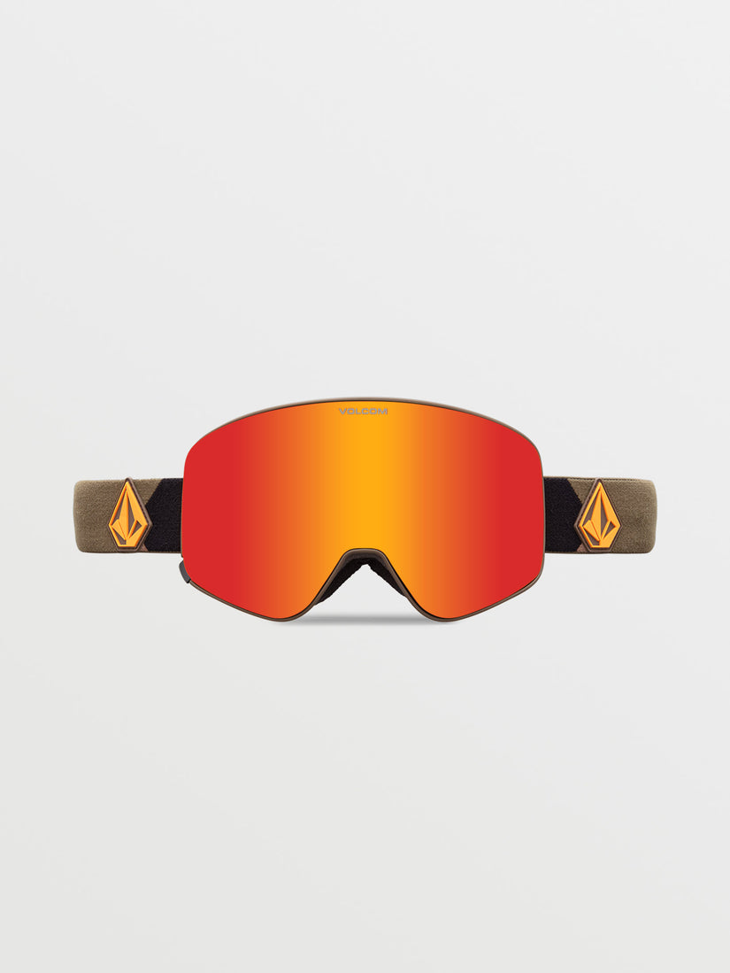 Odyssey Goggle - Military/Gold / Red Chrome+BL