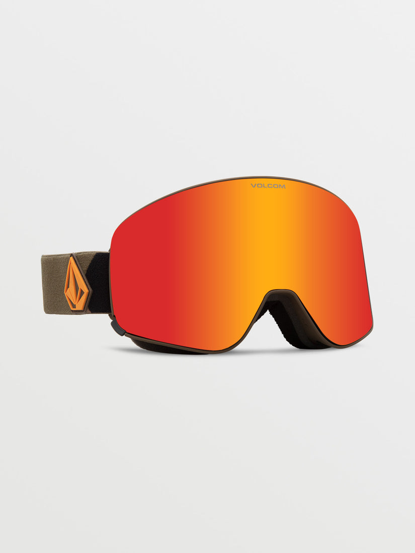 Odyssey Goggle - Military/Gold / Red Chrome+BL