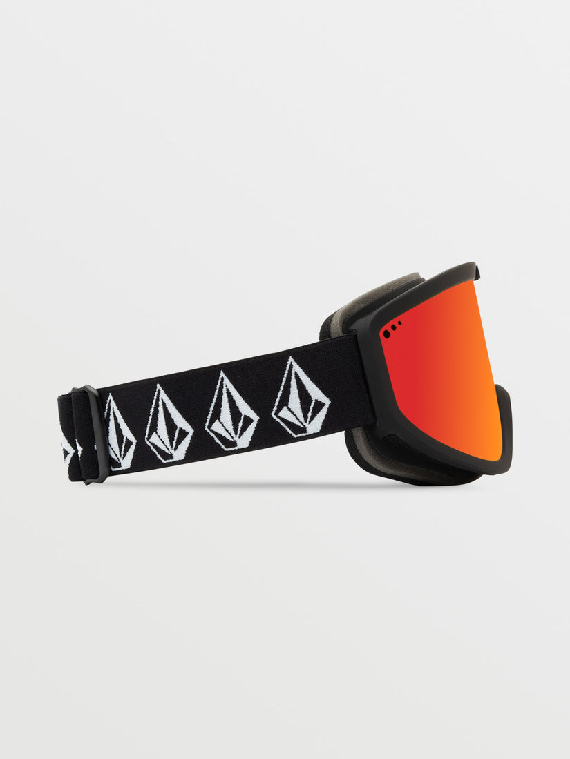 Footprints Goggle - Matte Black Stone /  Red Chrome+BL