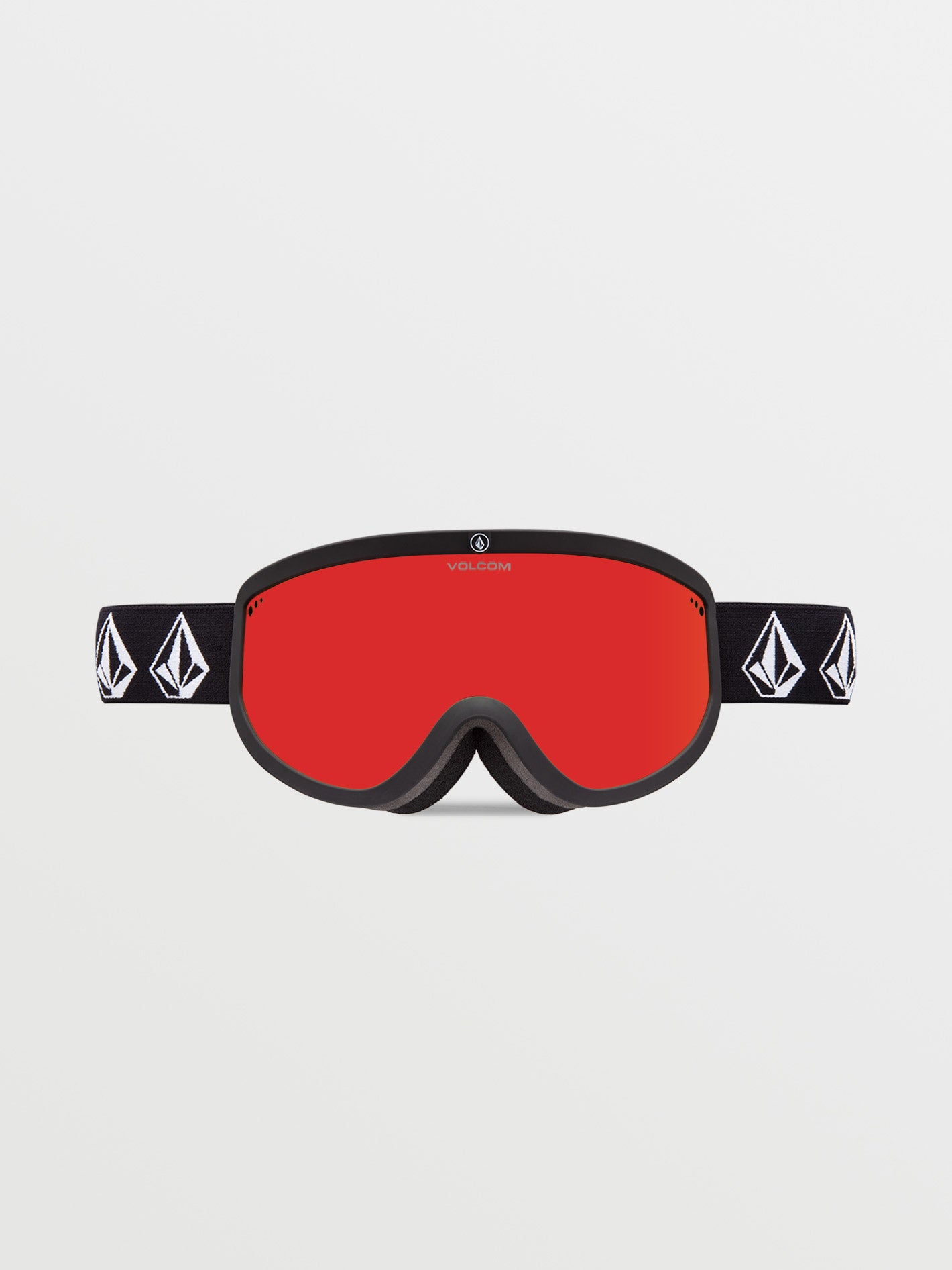 Volcom FOOTPRINTS - Masque ski Homme matte black stone/red chrome