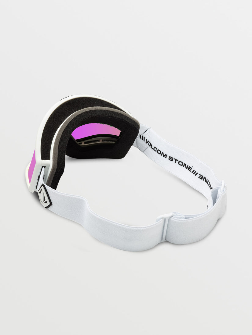 Yae Goggle - Matte White / Pink Chrome+Bonus Lens