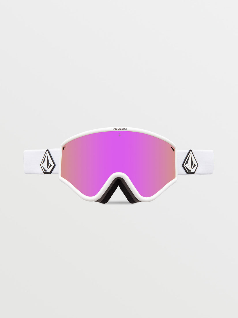 Yae Goggle - Matte White / Pink Chrome+Bonus Lens