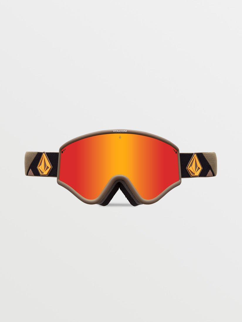 Yae Goggle - Military/Gold / Red Chrome+BL