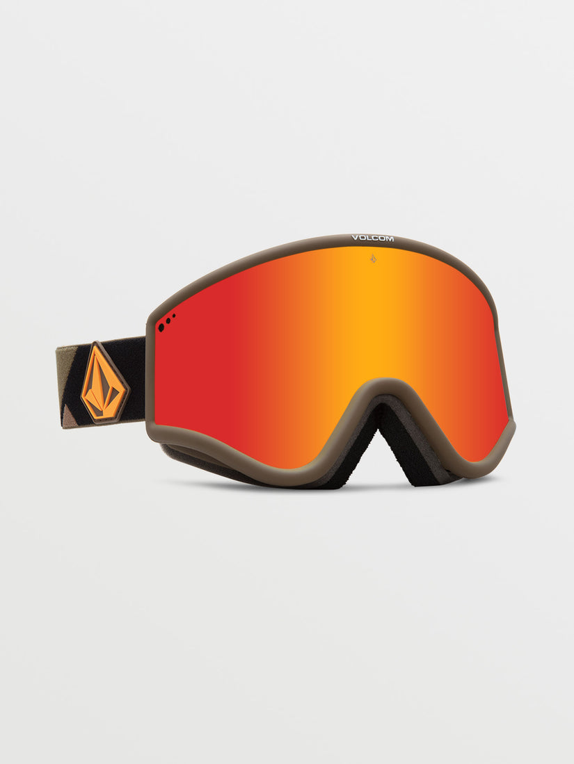 Yae Goggle - Military/Gold / Red Chrome+BL