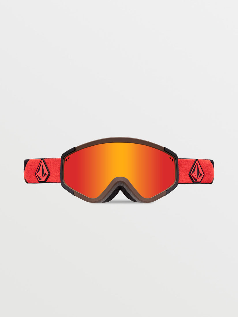 Attunga Goggle - Orange/Brown / Red Chrome+BL