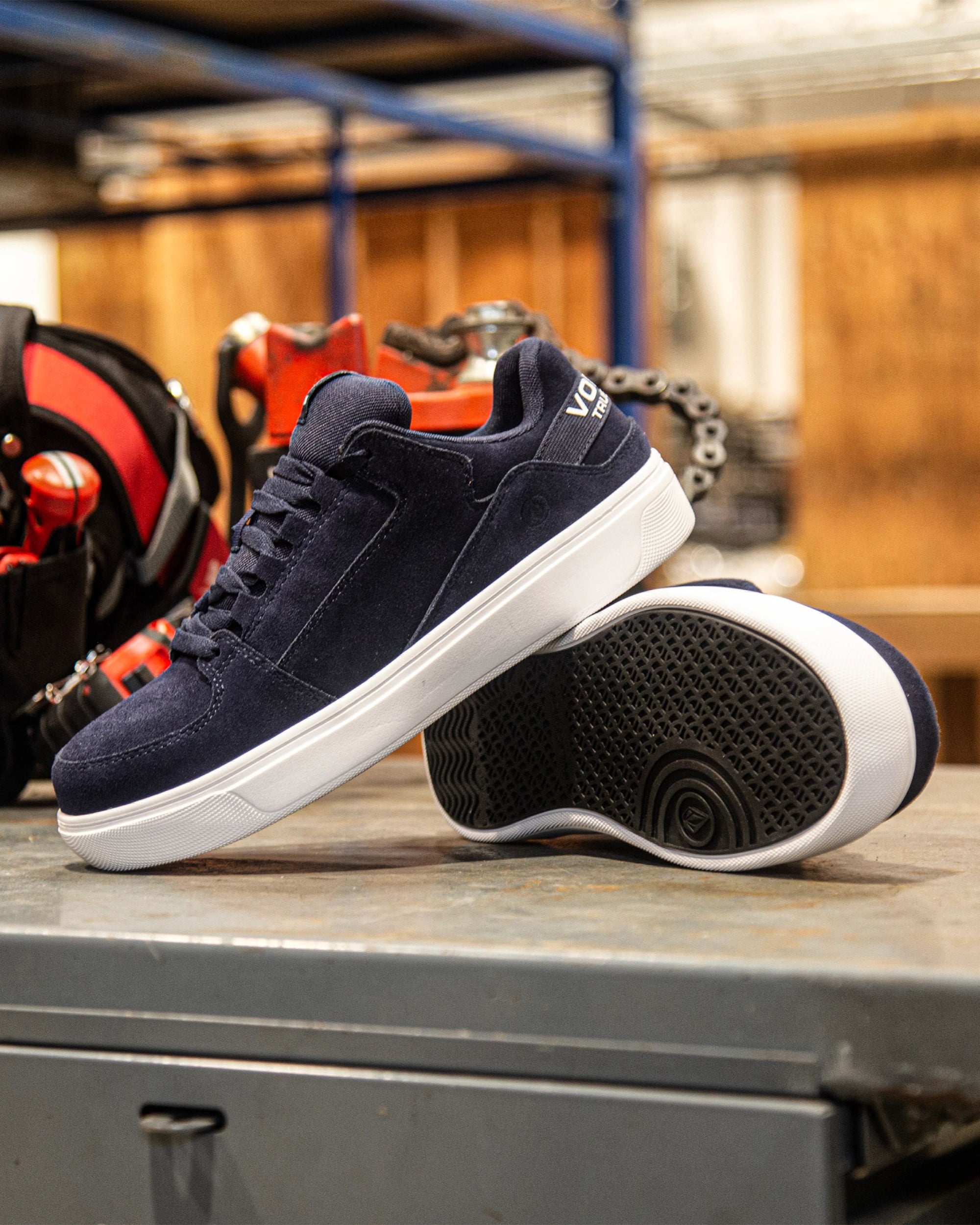 Navy skate shoes best sale