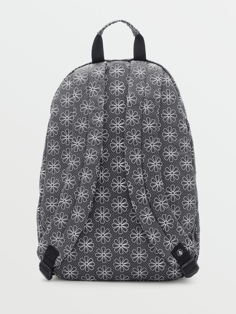 Schoolyard Canvas Backpack - Black/White