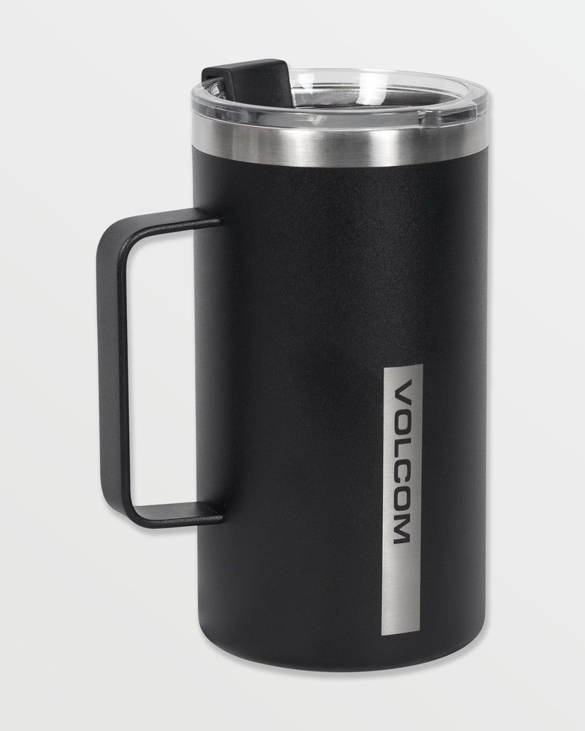 Tallboy StainleShort Sleeve Steel Mug - Black White