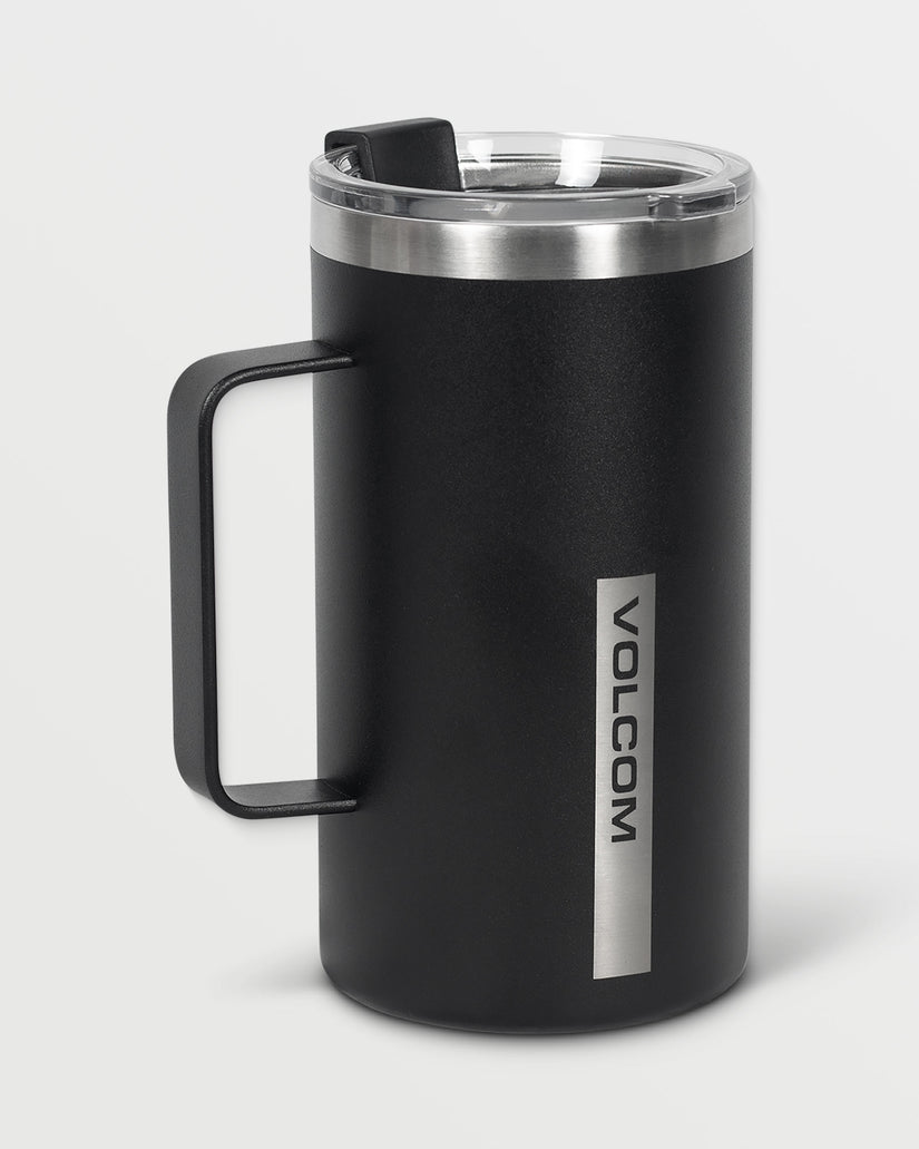 Tallboy StainleShort Sleeve Steel Mug - Black White