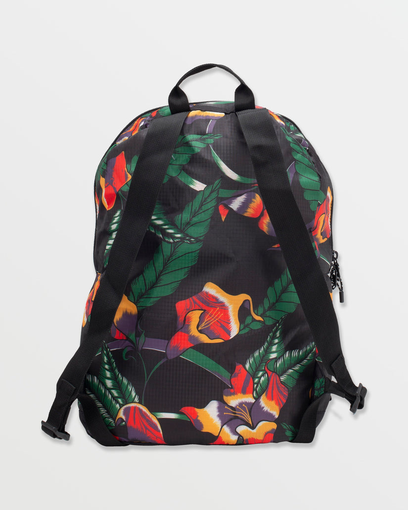 Bt Packable Backpack - Black Floral Print