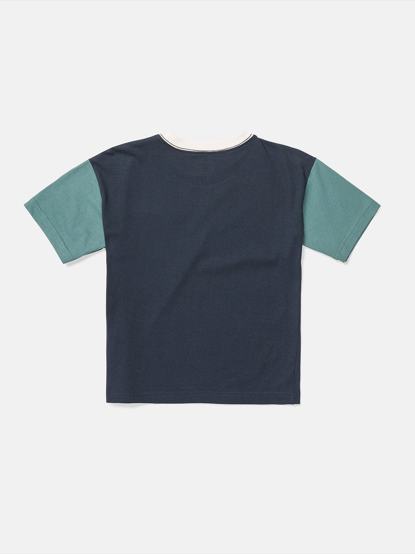 Little Boys Overgrown Short Sleeve Shirt - Navy