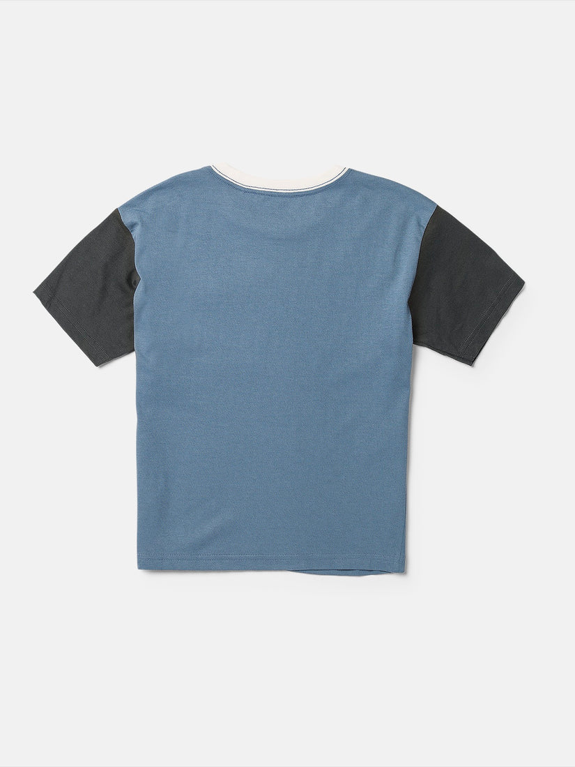 Little Boys Overgrown Short Sleeve Shirt - Stone Blue