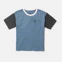 Little Boys Overgrown Short Sleeve Shirt - Stone Blue