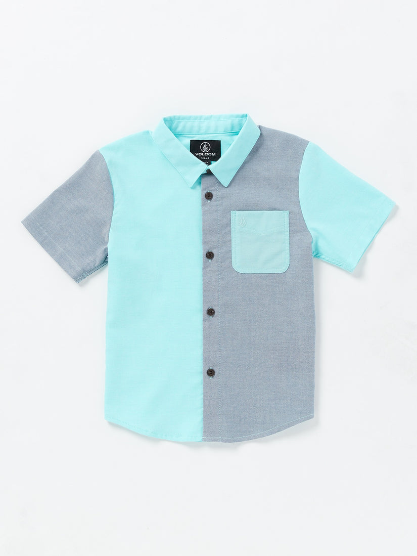 Little Boys Satostone Short Sleeve Shirt - Crete Blue