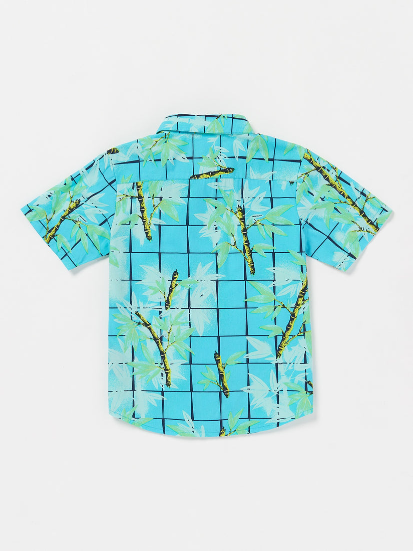 Little Boys Bamboozeled Floral Short Sleeve Shirt - Clearwater