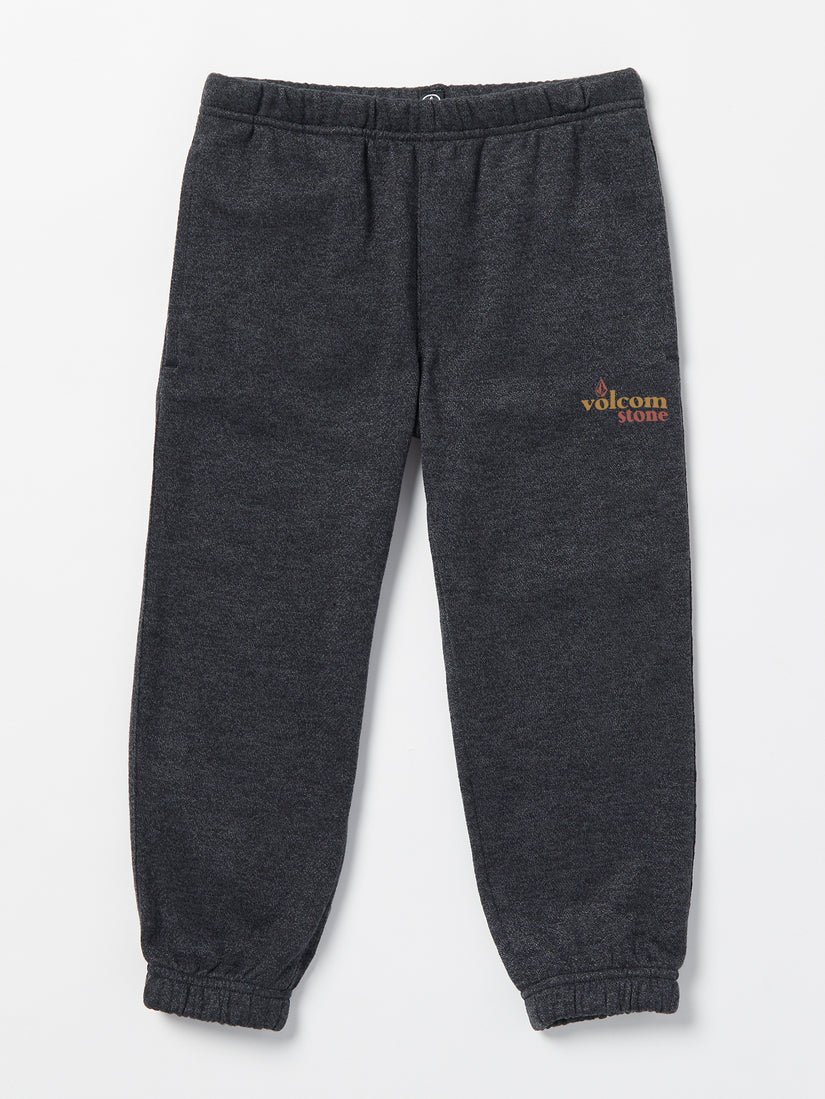 Little Boys Stone Bubbled Elastic Waist Pants - Heather Black