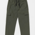 Little Boys March Cargo Elastic Waist Pants - Squadron Green