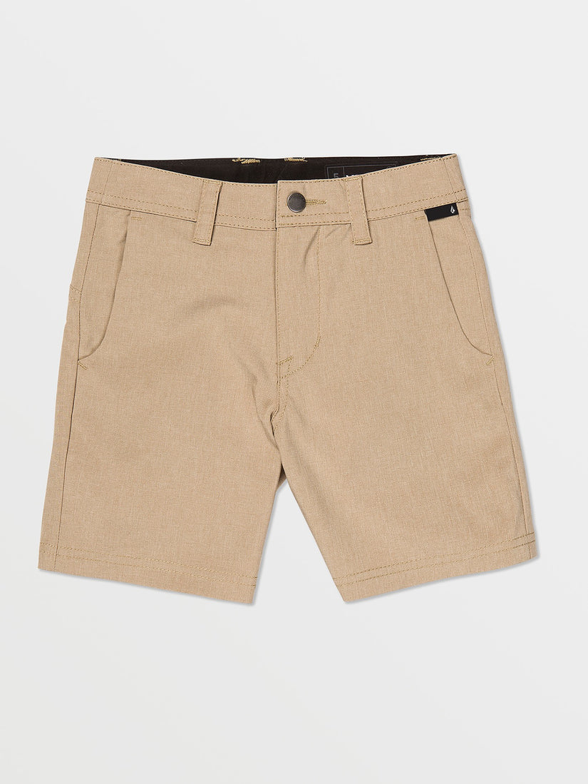 Little Boys Frickin Cross Shred Static Shorts - Dark Khaki