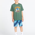 Little Boys Hot Rodder Short Sleeve Tee - Fir Green